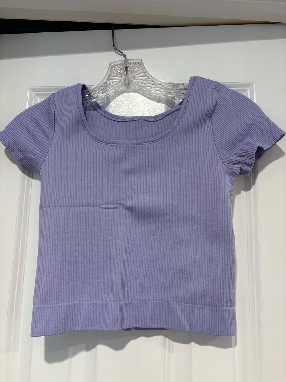 Athleta Girl Rise Above Rib Crop Tee Size L/12